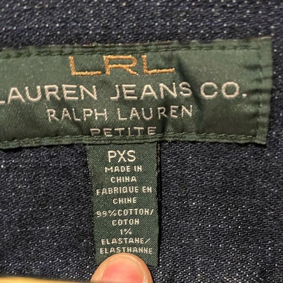 EUC Ralph Lauren Jean Company Jean Jacket Petite Sz. XSmall - Picture 4 of 8